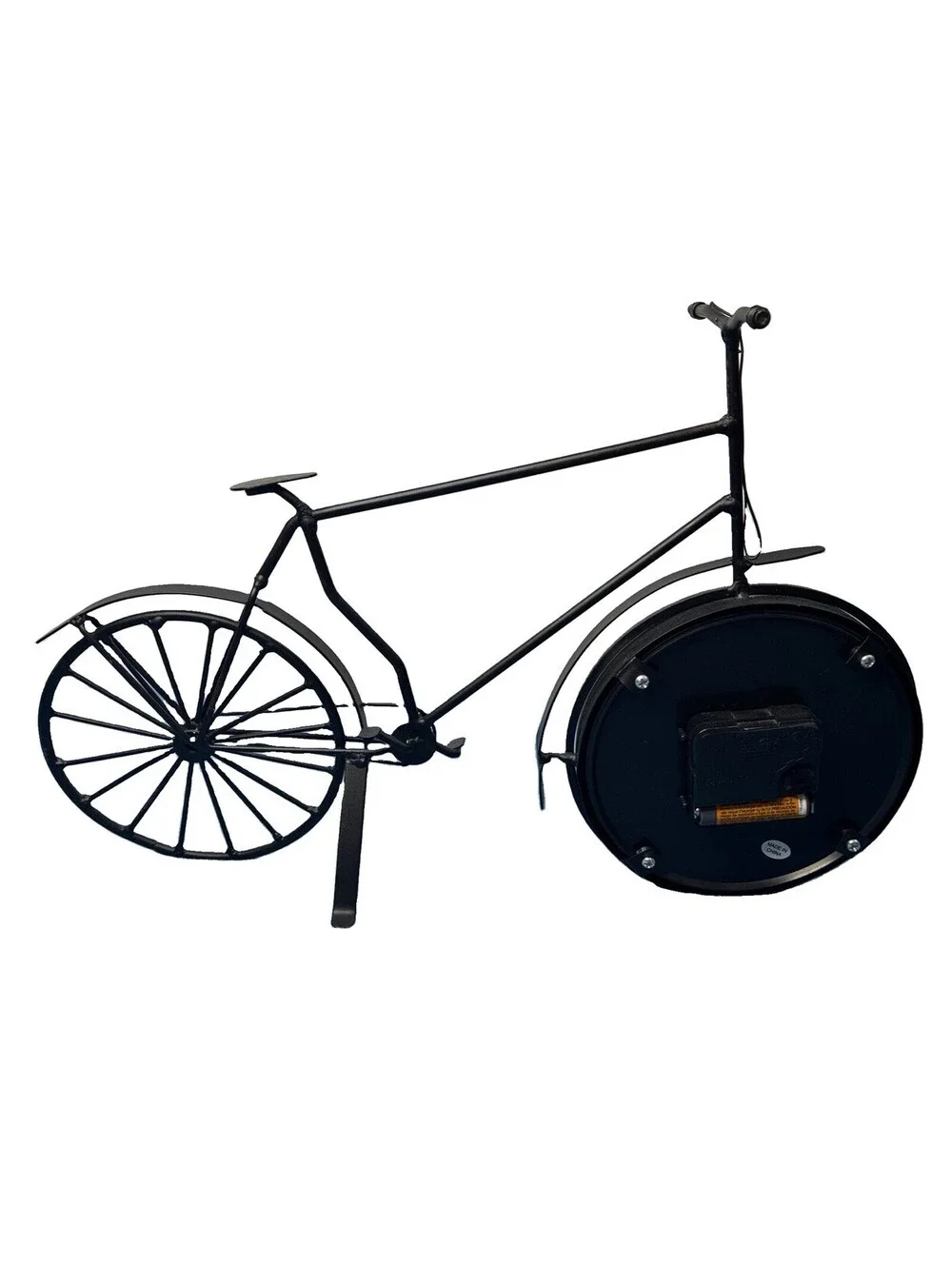 Metal Bicycle Table Clock In Working Condition